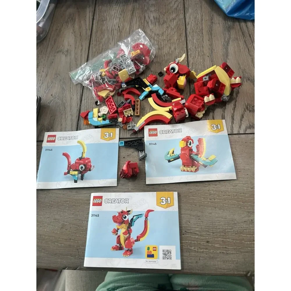 LEGO City Creator Parts Lot 60404 60384 31145 Incomplete With Instructions